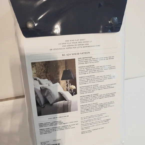 🎉Sale! Ralph Lauren RL 624-Thread-Count Cotton Sateen Sheets MSRP $185 - Picture 6 of 8